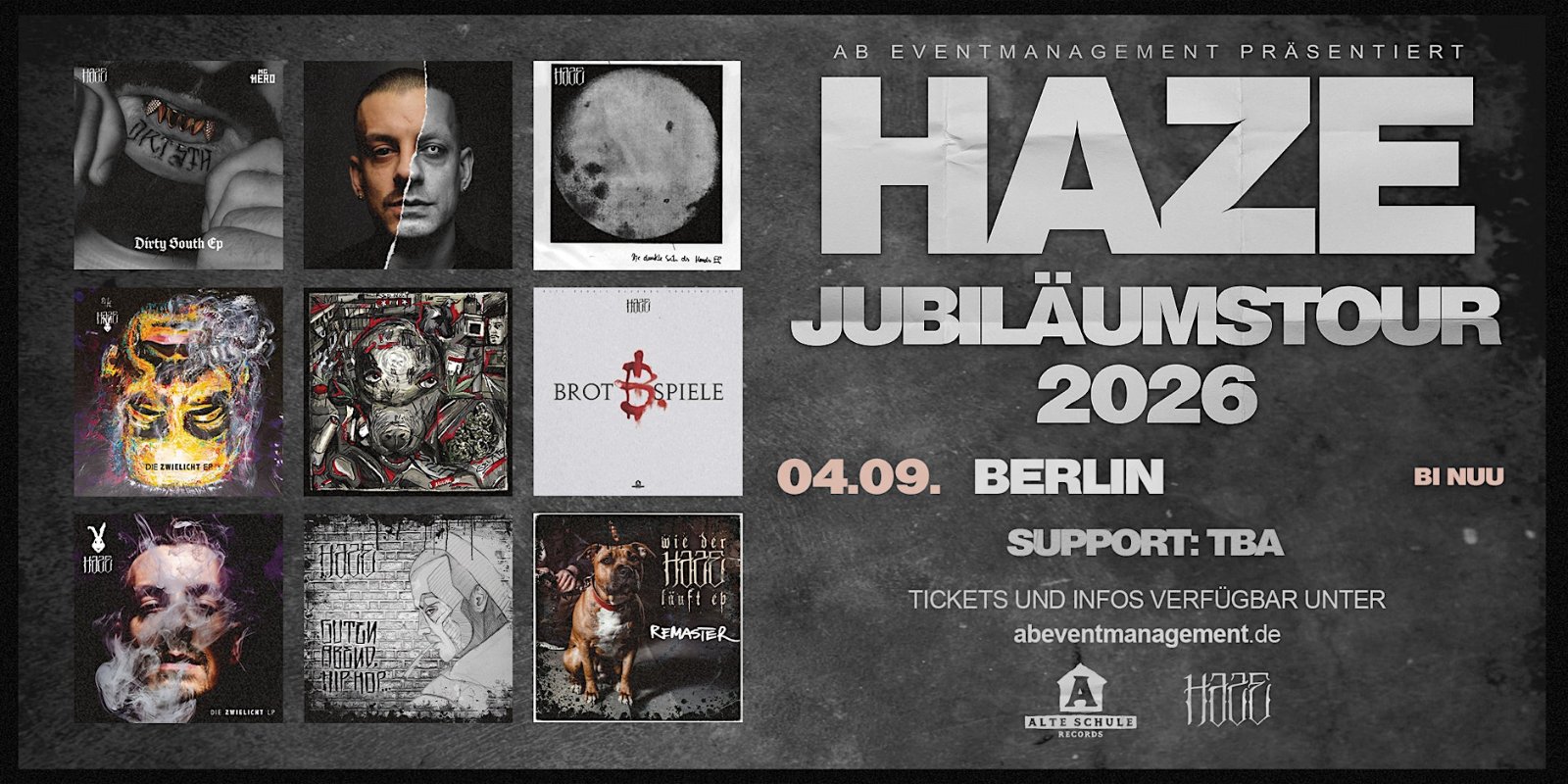HAZE Jubiläumstour 2026