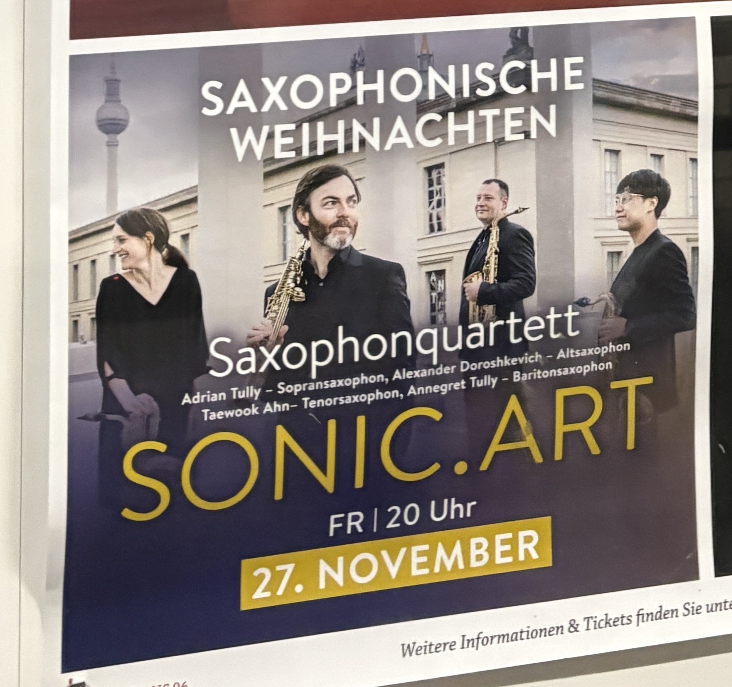 Saxophonische Weihnachten - SONIC.ART