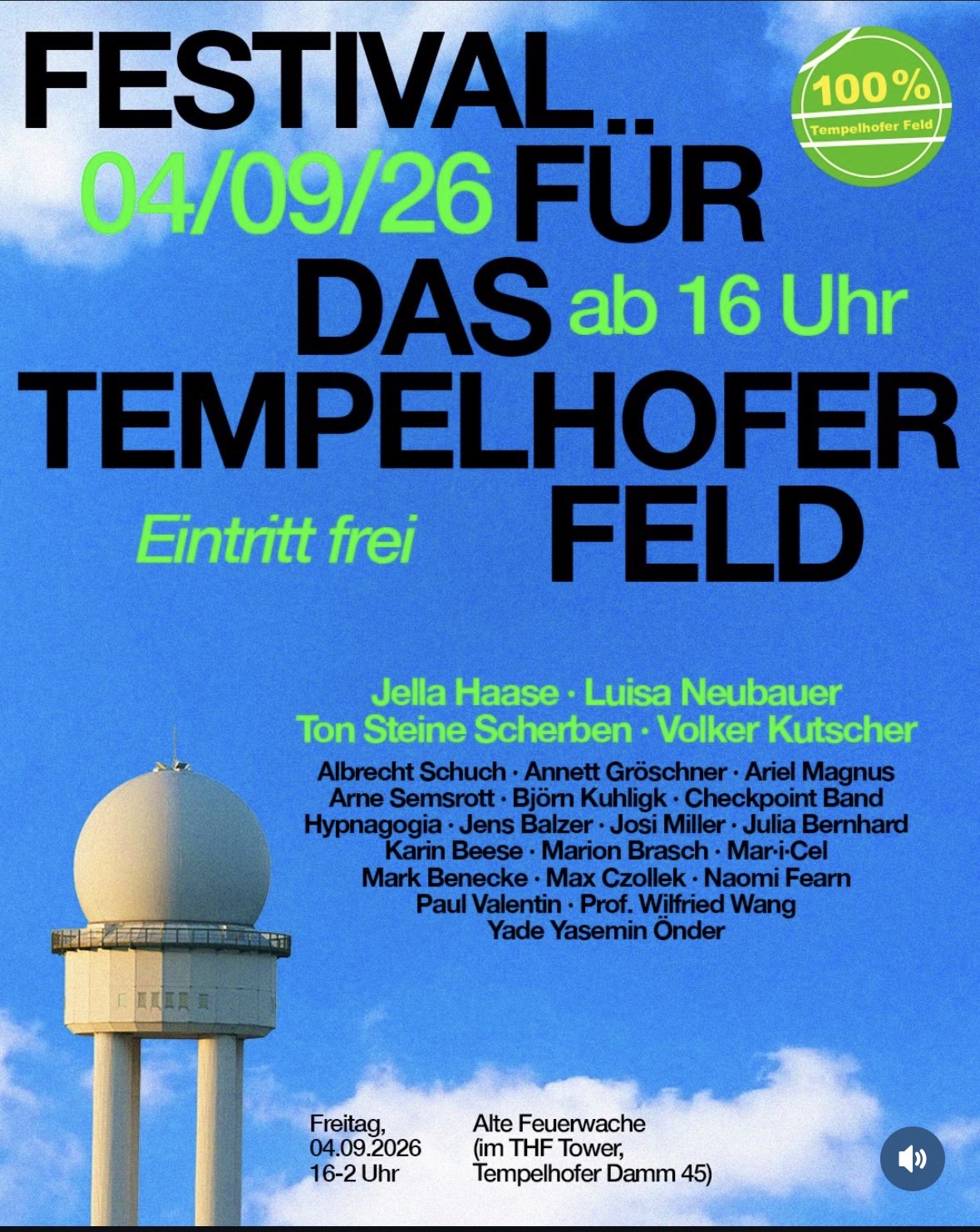 Festival für das Tempelhofer Feld